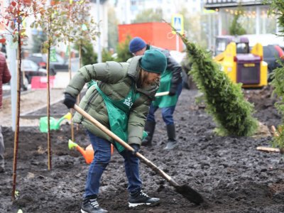 В Уфе высадили Парламентскую аллею