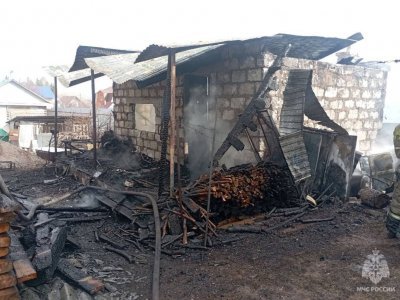 Житель Башкирии получил ожоги во время пожара