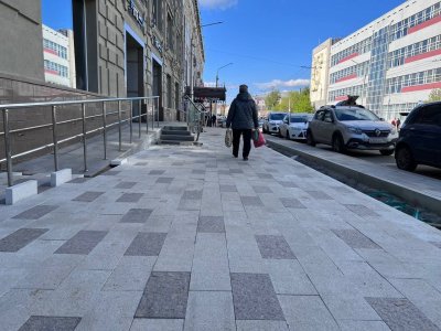 Градоначальник Уфы показал новые «юбилейные» тротуары