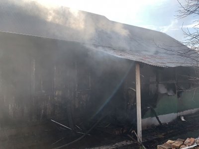 Пострадавший при пожаре в Чишмах мужчина госпитализирован в ожоговый центр
