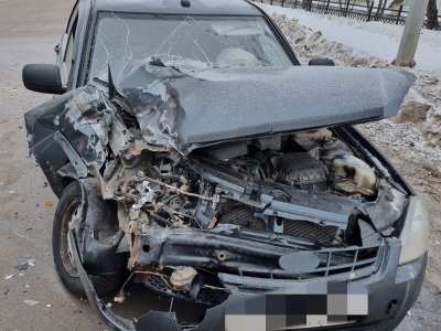 В Башкирии в ДТП с «Ладой Приорой» пострадал водитель скорой помощи
