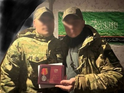 Политрук батальона имени Шаймуратова награждён медалью Жукова