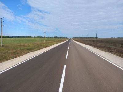 В Башкирии отремонтировали местную дорогу методом ресайклинга