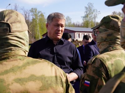 Радий Хабиров встретился с бойцами батальона имени Даяна Мурзина