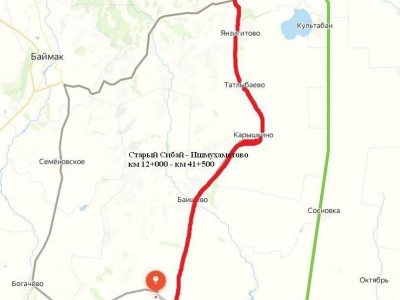 В Башкирии из-за паводка закрыто движение на дороге Старый Сибай – Ишмухаметово