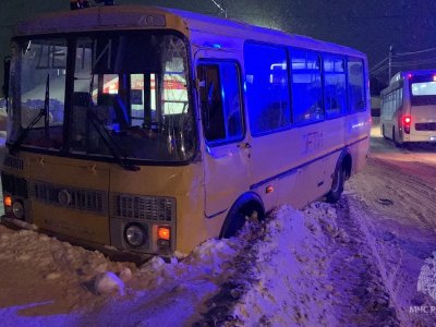 В Башкирии автобус с 20 детьми попал в ДТП