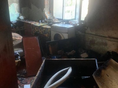 В Уфимском районе очевидцы вынесли из горящего дома мужчину, но врачи констатировали его смерть