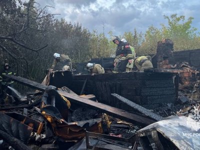 В Башкирии в сгоревшем доме обнаружены тела трех женщин