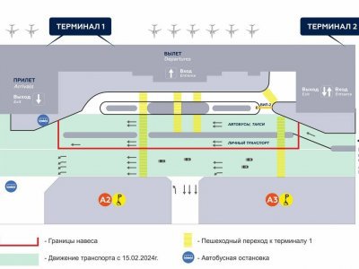 В аэропорту «Уфа» сегодня под новым навесом откроются подъездные пути