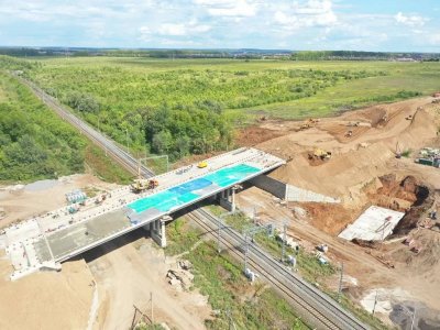 Строительство транспортной развязки в уфимском Зинино близится к завершению