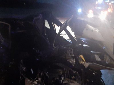 В Башкирии столкнулись две легковые и грузовик, один водитель погиб на месте