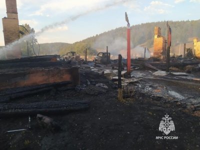 Сгорели дома, бани, машины: МЧС сообщило подробности пожара в Башкирии