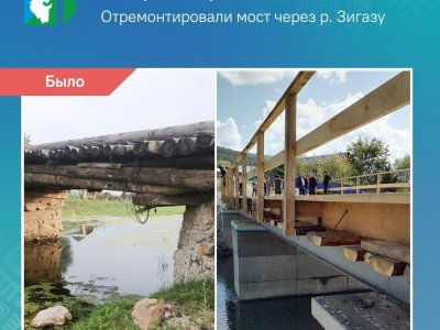 В Башкирии по жалобам жителей отремонтировали мост через реку Зигаза