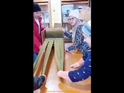 Житель Башкирии изготовил станок по обрезке маскировочных сетей для бойцов СВО