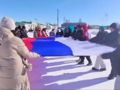 В Башкирии прошла акция «Вместе за Россию» в поддержку выборов президента РФ