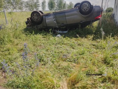 В Башкирии в ДТП с перевертышем пострадала пассажирка