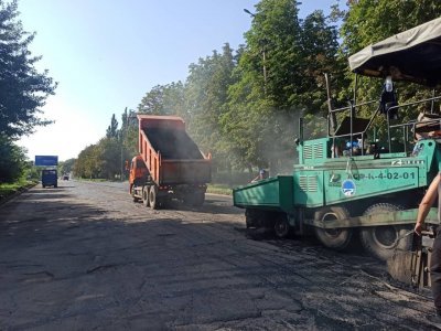 Башкирские дорожники начали ремонтировать четырёхполосную дорогу в Красном Луче