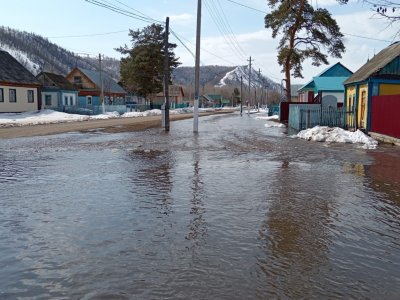В Башкирии уровень воды в районе деревни Ибраево снижается