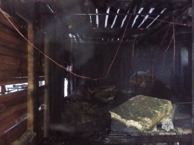 Жителей Уфимского района напугал густой черный дым