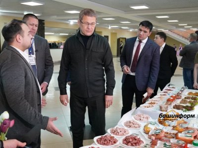 Радий Хабиров в Илишевском районе ознакомился с выставкой сельхозпродукции