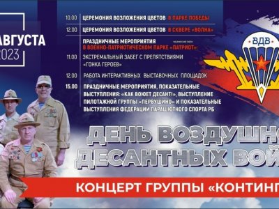 В Башкирии 2 августа в парке «Патриот» отметят День Воздушно-десантных войск