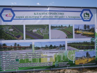 В Абзелиловском районе Башкирии завершен первый этап благоустройства парка «Курай»