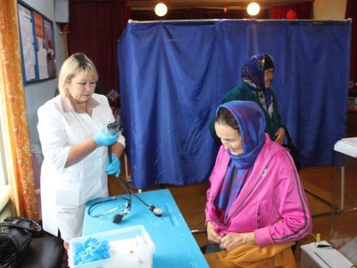 На избирательном участке Башкирии открылся прививочный пункт