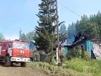 В Башкирии в сгоревшем бревенчатом доме нашли труп мужчины