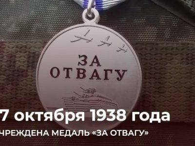 Исполнилось 85 лет со дня учреждения медали «За отвагу»
