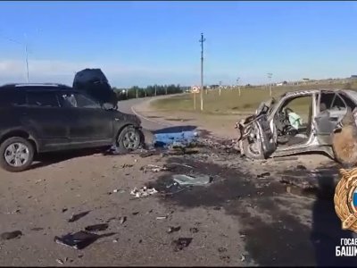 В Башкирии смертельное ДТП с участием двух автомобилей Hyundai попало на видео