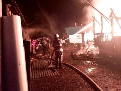 В Башкирии компания подростков едва не погибла при пожаре в доме