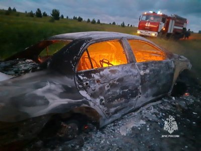 В Башкирии 63-летний водитель мог сгореть в своей Toyota Corolla