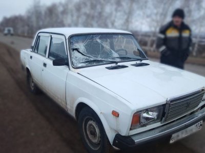 В Башкирии 54-летний водитель за рулем ВАЗ-2107 сбил пешехода