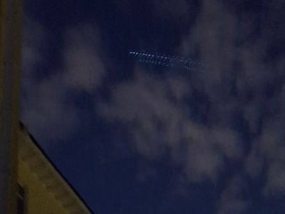 Жители Башкирии заметили в ночном небе «космический поезд»