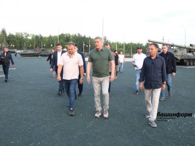 Глава Башкирии Радий Хабиров ознакомился с ходом благоустройства парка «Патриот»