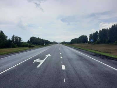 В Бирском районе отремонтировали 9 километров автодороги Уфа - Бирск - Янаул