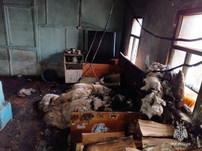 В результате пожара в Башкирии погиб пожилой мужчина