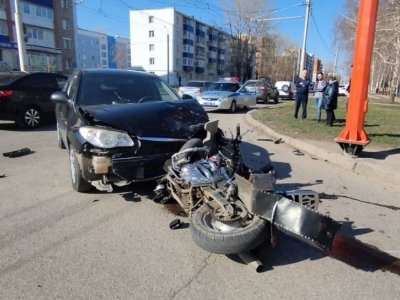 В Башкирии в ДТП с Hyundai Elantra пострадал мотоциклист