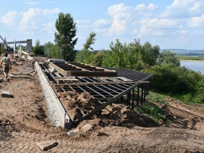 В одном из городов Башкирии продолжается строительство набережной