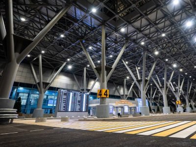 В Уфе в аэропорту открылась входная группа нового терминала