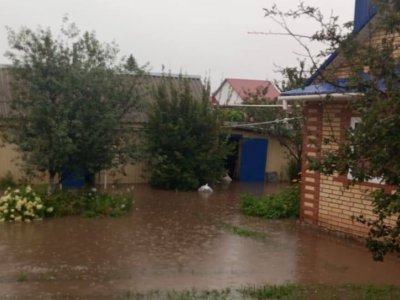 В Башкирии река Туймазинка вышла из берегов и подтопила несколько домов и дворов