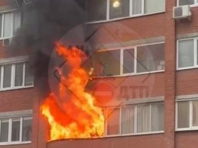 В Уфе на Менделеева сгорела квартира в 15-этажном жилом доме