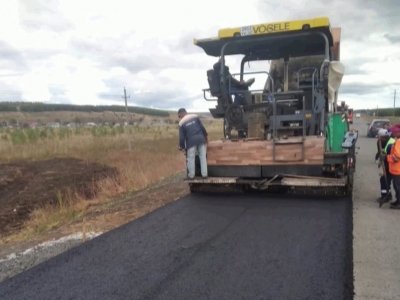 В Башкирии завершается строительство дороги между селами Кубиязы и Урмиязы