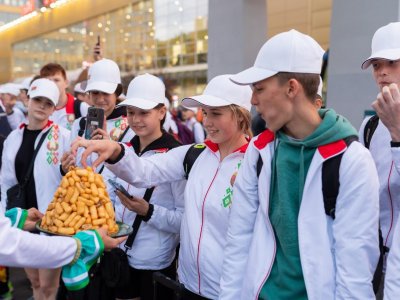 В Уфе встретили участников международного фестиваля школьного спорта «Россия-Беларусь»