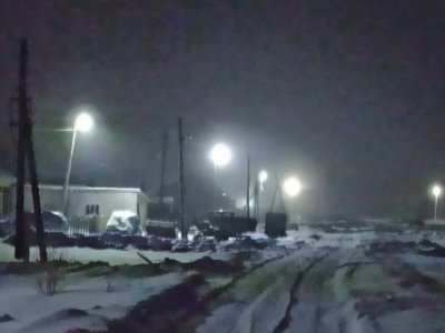 На улицах микрорайона Южный в селе Аскарово восстановили освещение