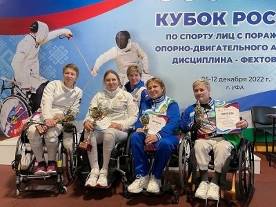 Рапиристы-колясочники из Башкирии завоевали шесть медалей на Кубке России по фехтованию в Уфе