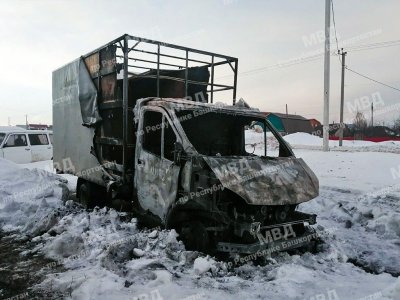 В Башкирии ревнивая жена сожгла грузовик мужа