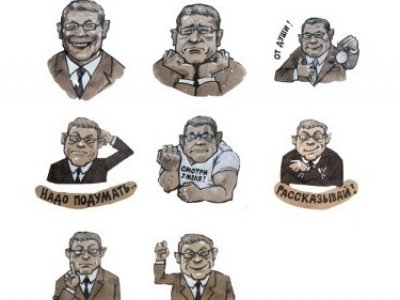 Карикатурист Камиль Бузыкаев подарил Главе Башкирии Радию Хабирову на день рождения набор стикеров