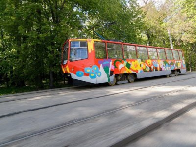 В Уфе трамваи получают новую окраску к 450-летию города