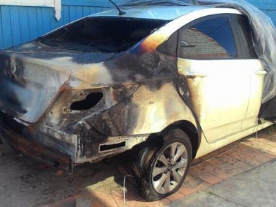В Башкирии полиция нашла мужчину, который облил горючим и поджег три автомобиля